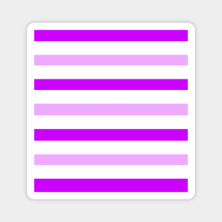 Dark light purple white stripes parallel lines pattern Magnet