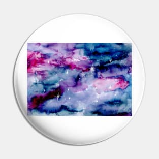 Galaxy starry sky pink purple blue Pin