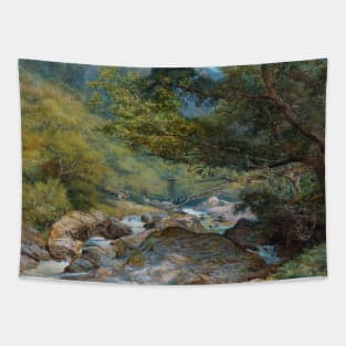 On the East Lyn, North Devon by William Henry Millais Tapestry