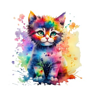 colorful cute cat T-Shirt