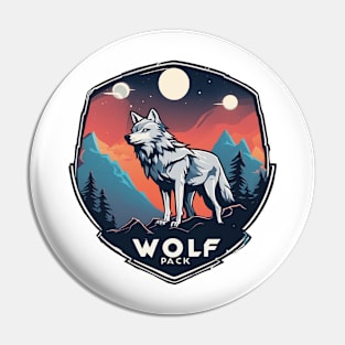 wolf pack Pin