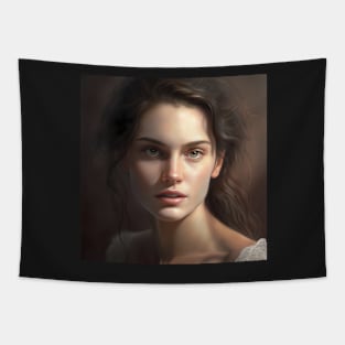 French Woman Portrait Tapestry