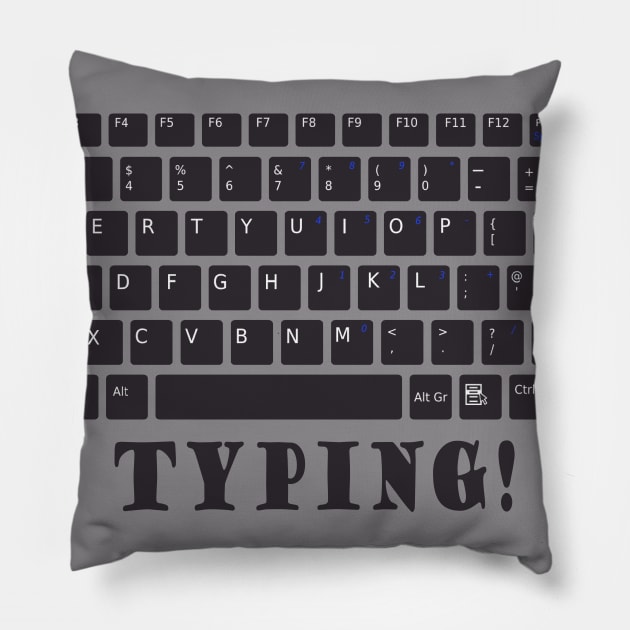 typing Pillow by carismashop