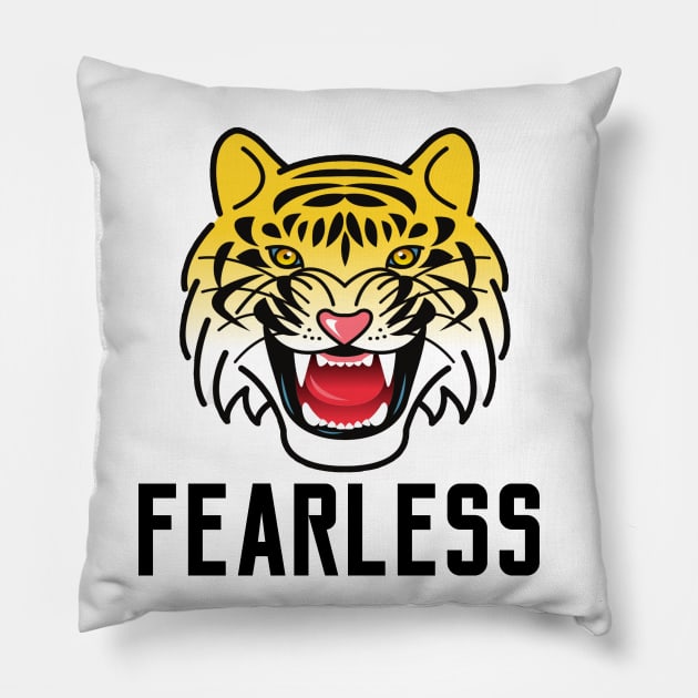 Fearless Pillow by IndiPrintables