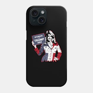 Woman For Trump 2024 Election Usa Phone Case