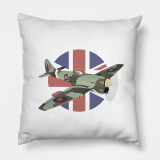 Hawker Tempest British WW2 Airplane Pillow