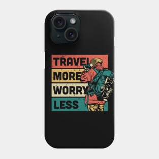 Travel More, Worry Less // Retro Outdoor Adventure Phone Case