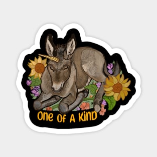 One of a Kind Unicorn Donkey Magnet