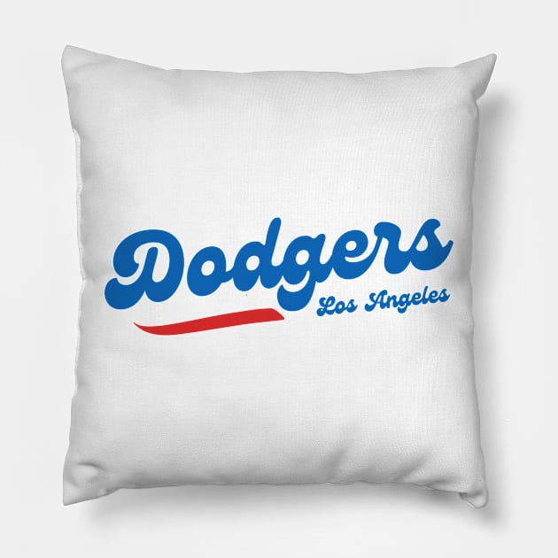 dodgers Pillow by soft and timeless