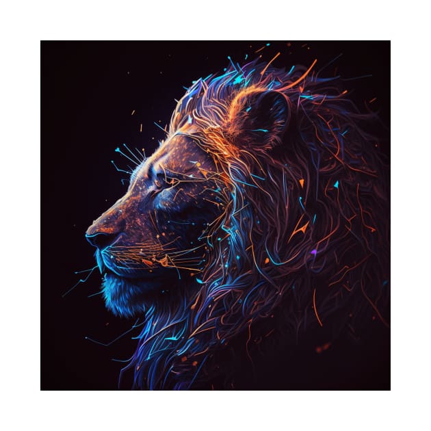 Neon Lion 3 by AstroRisq