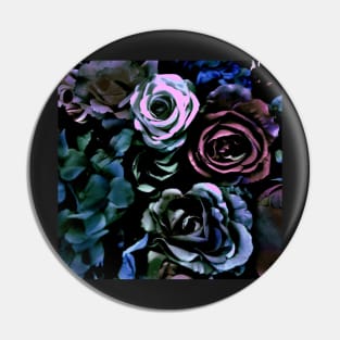 DARK MUTED ROSES HYDRANGEA FLORAL POSTER PRINT Pin