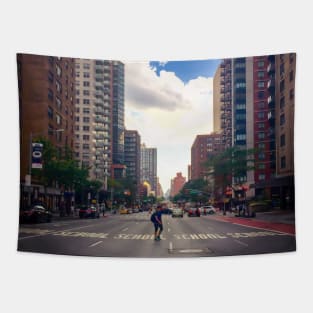 Murray Hill Street Pedestrian Traffic Buildings Manhattan New York City Tapestry