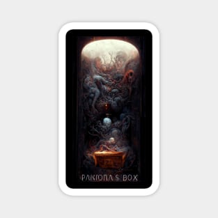 Pandora's box spewing cosmic horrors Magnet