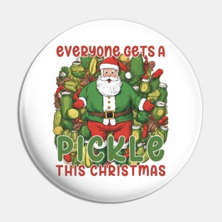 Pickle Lover Gift, Pickle Santa Gift, Christmas Pickle Gift Pin