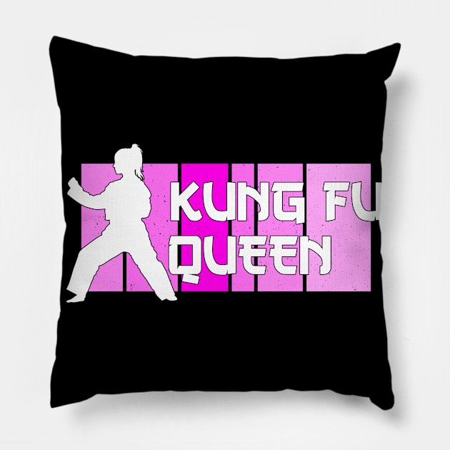 kung fu queen Pillow by Jabinga