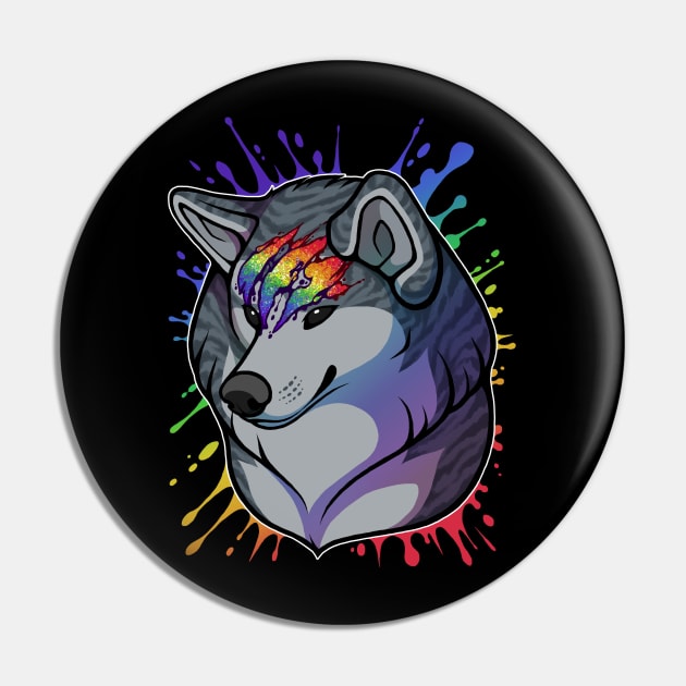 Ginga Nagareboshi Gin Pride - Gay Rainbow LGBT Pin by FlannMoriath