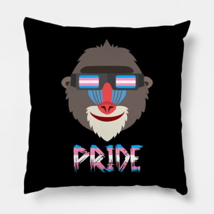 Baboon Transgender Flag Lgbt Pillow