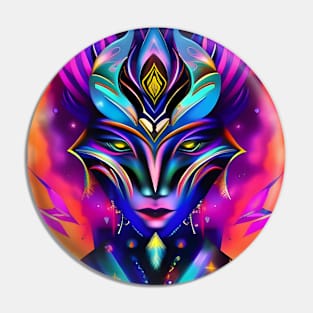 Transdimensional Elf (13) - Trippy Psychedelic Art Pin