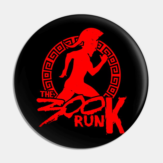 The 300K Run Funny Race Running Sports Fitness Vintage Spartan  Poster Pin by BoggsNicolas