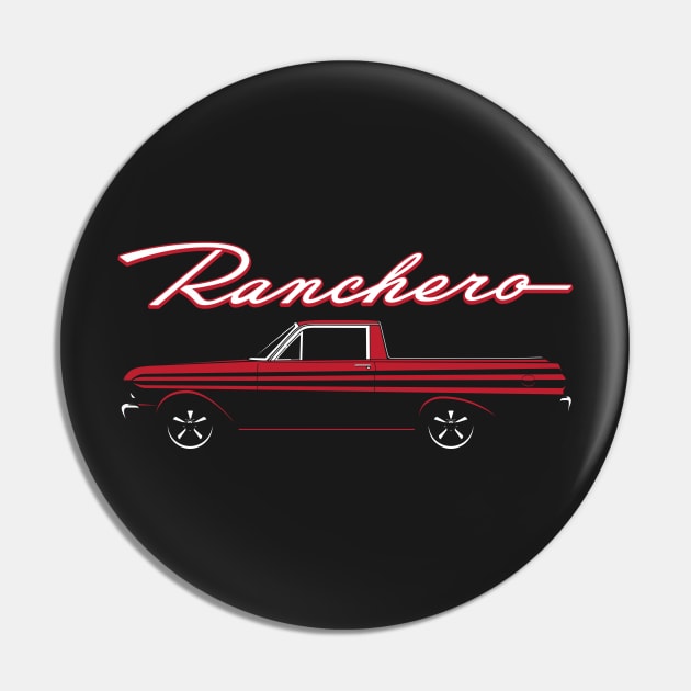 64-65 Red Ranchero Pin by BriteDesign