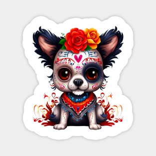 Dia de los Muertos Dog #6 Magnet