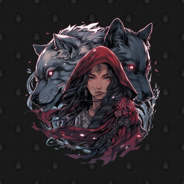 Witchy Red Riding Hood and Her Wolves by DarkSideRunners