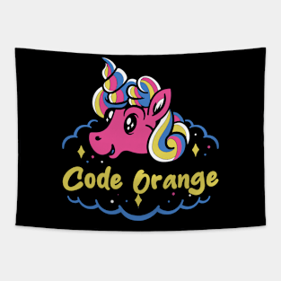 code orange and the last unicorn Tapestry