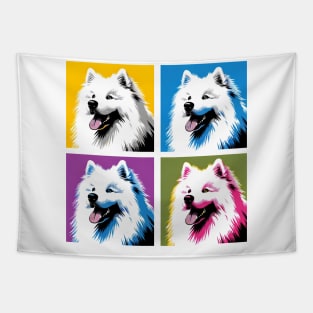 Samoyed Pop Art - Dog Lover Tapestry