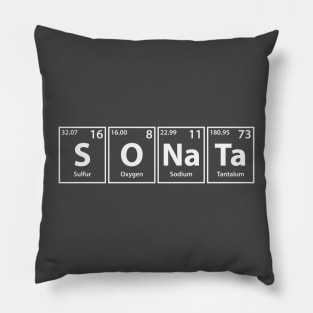 Sonata (S-O-Na-Ta) Periodic Elements Spelling Pillow