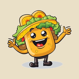 kawaii Taco cehees T-Shirt cute potatofood funny T-Shirt