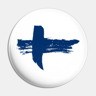 Finland Flag - Scandinavian Cross - Pencil Strokes Pin