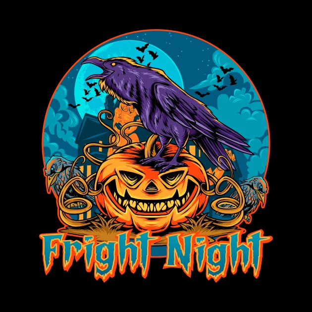 Fright Night Halloween by Nifty T Shirts