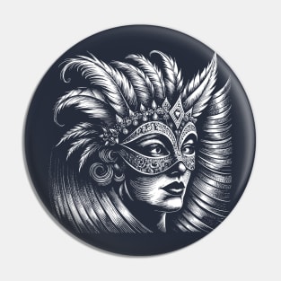 Venetian Mask Pin