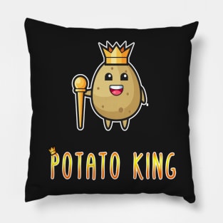 Funny Potato King Gift for Husband, Boyfriend, Son, Bestfriend Pillow