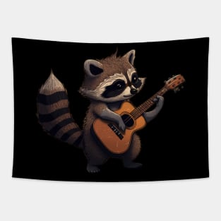 Raccoon's serenade Tapestry