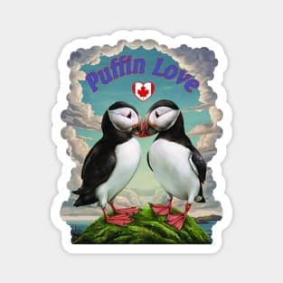 Puffin Love -  Canada Magnet