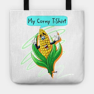 Corny Fall Autumn Tshirt Halloween and Thanksgiving Gift Tote