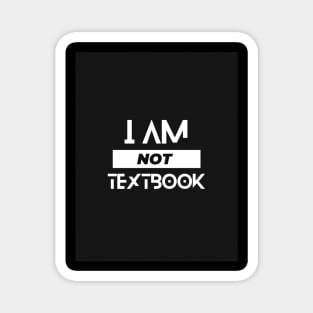 I am not textbook typography design Magnet