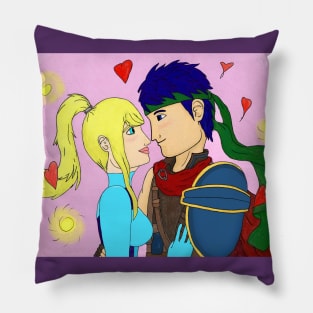 Ike and Zero Suit Samus Ship Pillow