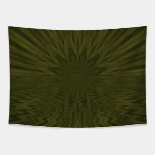 Olive Green Sunflower Boho Tapestry