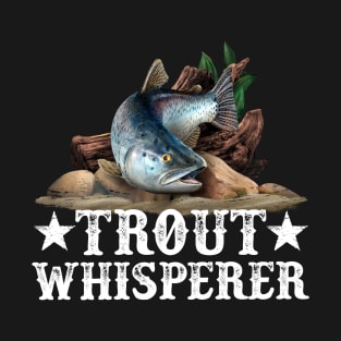 Trout Fish Illustration Fly Fishing Art T-Shirt