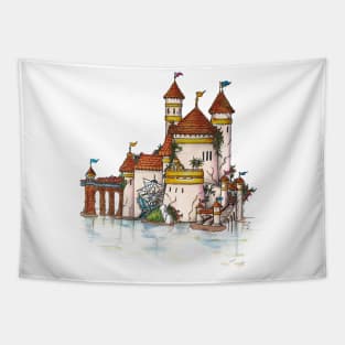 Fantasy Castle Tapestry