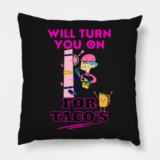 Funny Lineman Will Turn you on for Taco's Pillow