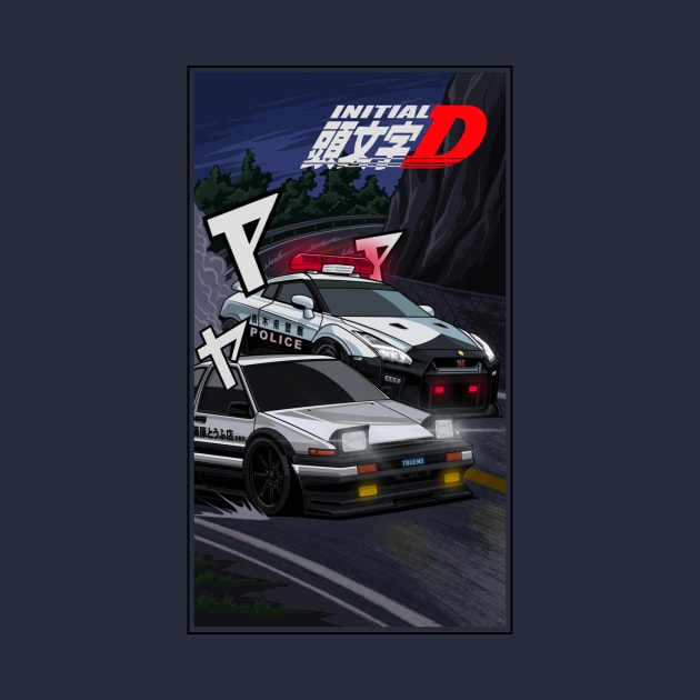 Police hunt for reckless behavior of initial-D by Aiqkids Design