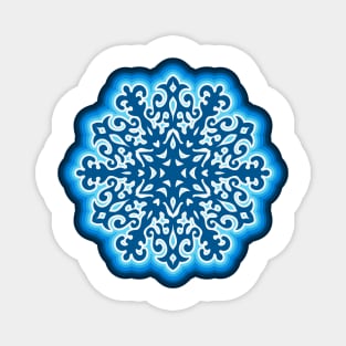 Blue Snowflake Magnet