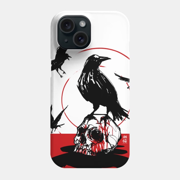 Murder Crows Phone Case by Habuza