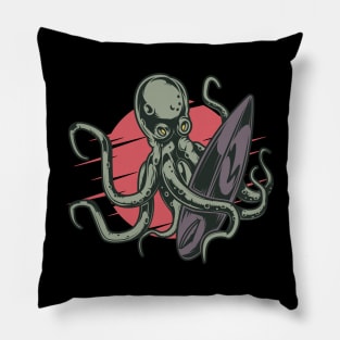 Retro japanese octopus Pillow