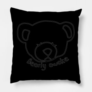 Bearly Awake Funny Bear Puns Pillow