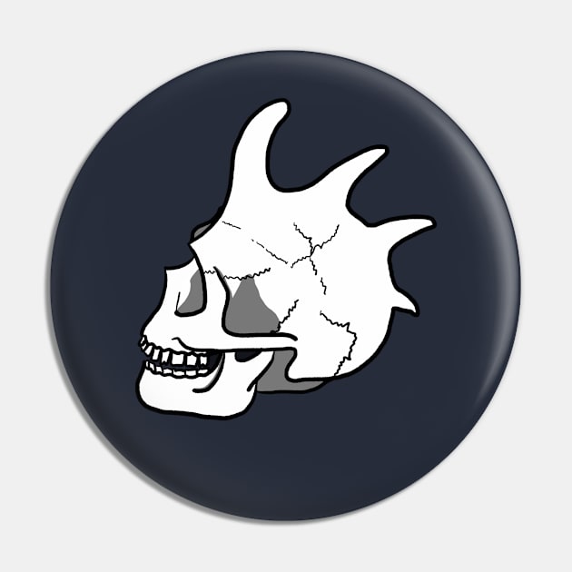 Skull punk design Pin by Gavlart