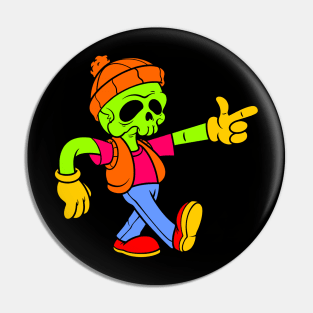 enjoy skull cartoon Pin